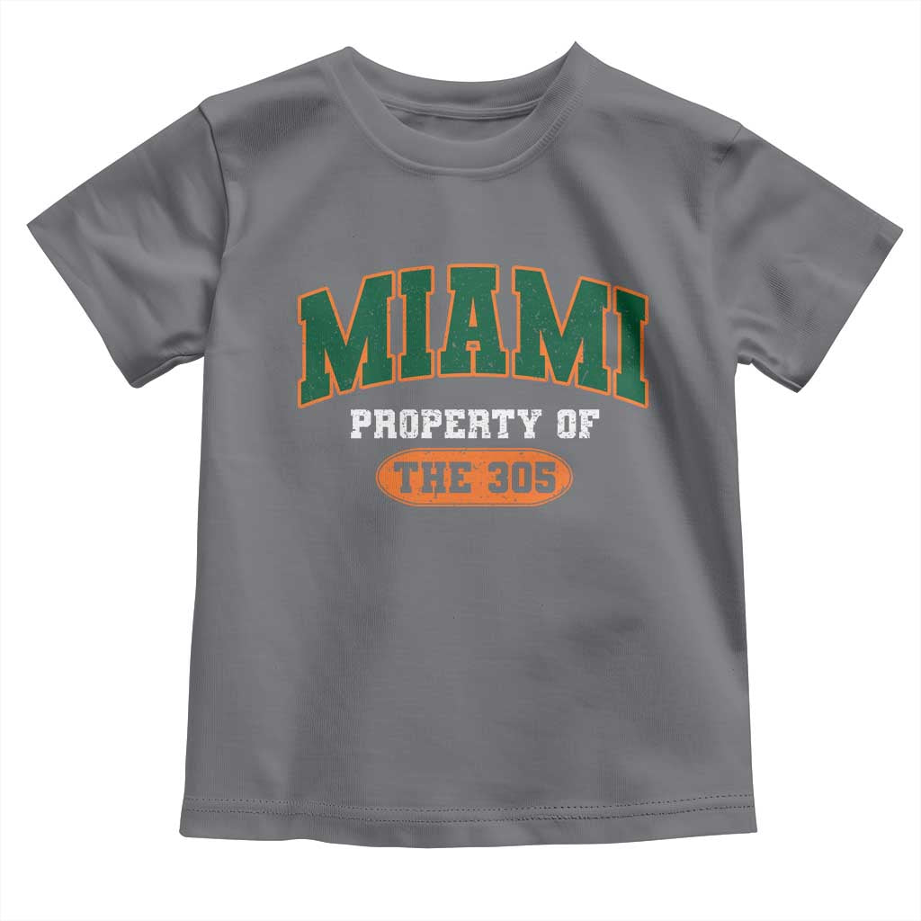 305 Miami Toddler T Shirt Florida FL Vintage Athletic Sports TS10 Charcoal Print Your Wear