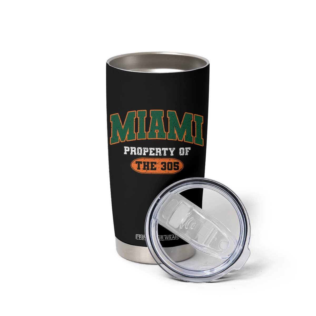 305 Miami Tumbler Cup Florida FL Vintage Athletic Sports TS10 Print Your Wear