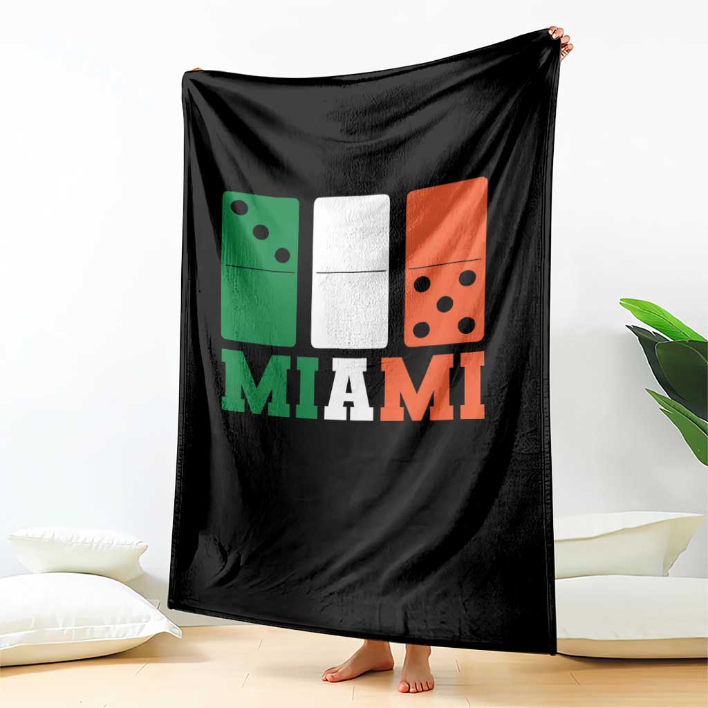 305 Miami Throw Blanket Three Zero Five Domino TS10 Print Your Wear