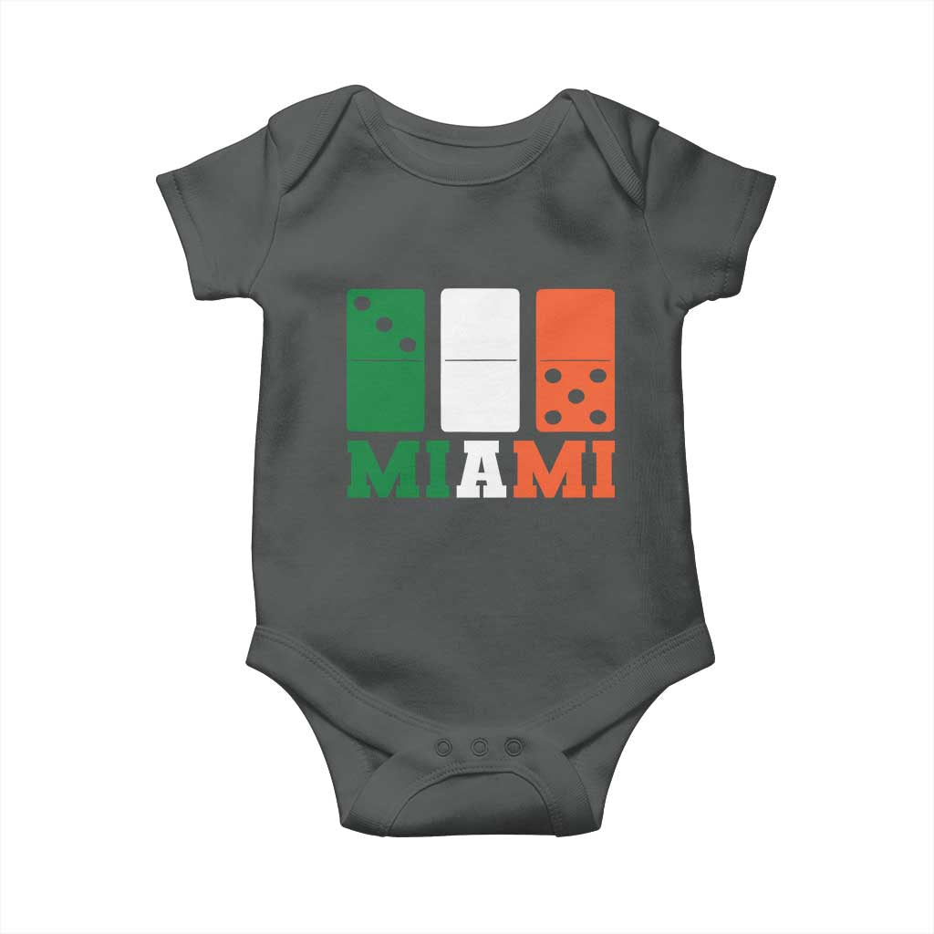 305 Miami Baby Onesie Three Zero Five Domino TS10 Dark Heather Print Your Wear