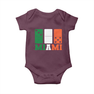 305 Miami Baby Onesie Three Zero Five Domino TS10 Maroon Print Your Wear