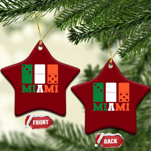 305 Miami Ceramic Ornament Three Zero Five Domino TS10 Print Your Wear