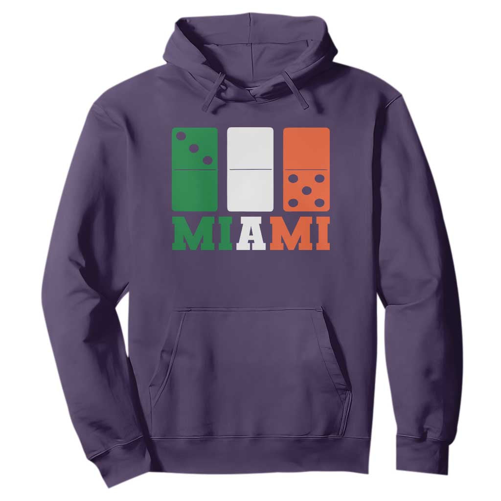 305 Miami Hoodie Three Zero Five Domino TS10 Purple Print Your Wear