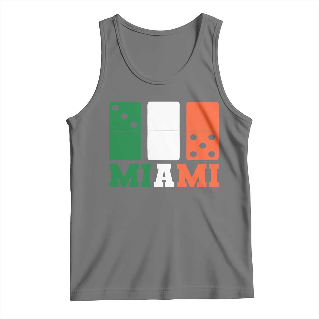 305 Miami Tank Top Three Zero Five Domino TS10 Black Heather Print Your Wear