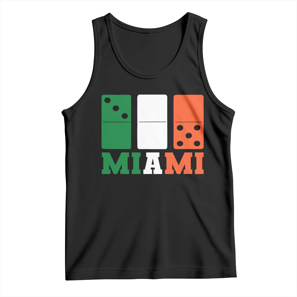 305 Miami Tank Top Three Zero Five Domino TS10 Black Print Your Wear