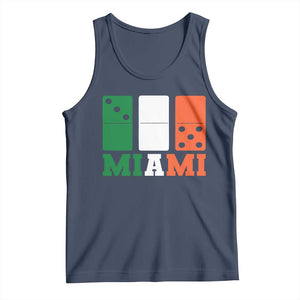 305 Miami Tank Top Three Zero Five Domino TS10 Navy Print Your Wear
