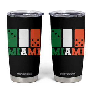 305 Miami Tumbler Cup Three Zero Five Domino TS10 Black Print Your Wear