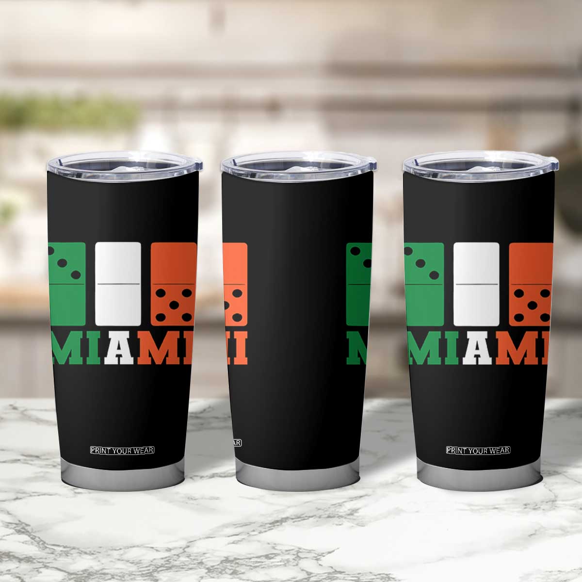 305 Miami Tumbler Cup Three Zero Five Domino TS10 Print Your Wear