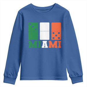 305 Miami Youth Sweatshirt Three Zero Five Domino TS10 Royal Blue Print Your Wear