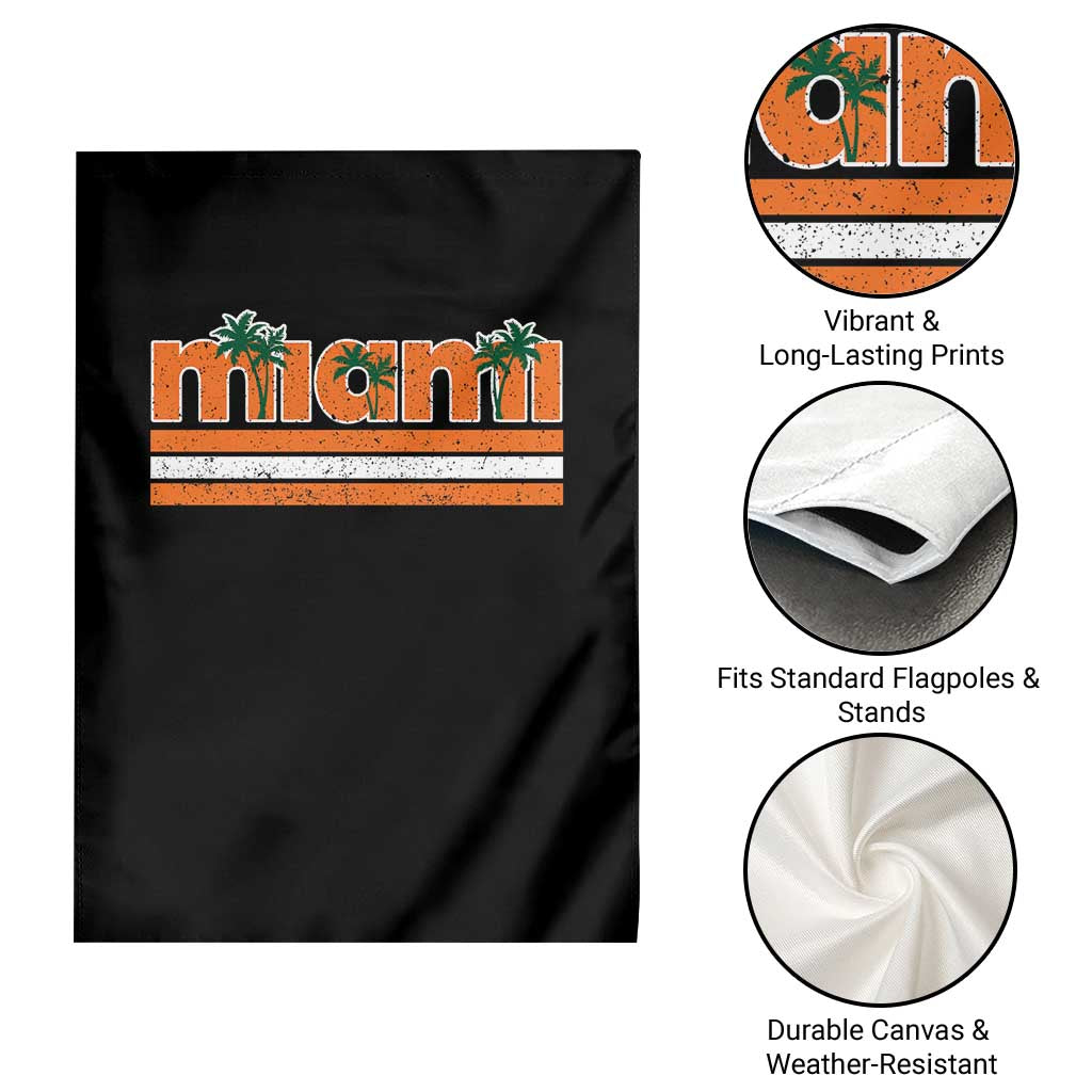 Miami Garden Flag Florida FL Retro Vintage Weathered Athletic Sports TS10 Print Your Wear