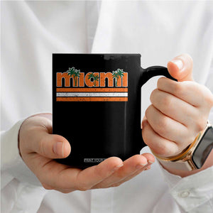 Miami Coffee Mug Florida FL Retro Vintage Weathered Athletic Sports TS10 Print Your Wear