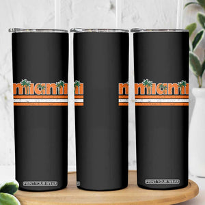 Miami Skinny Tumbler Florida FL Retro Vintage Weathered Athletic Sports TS10 Print Your Wear