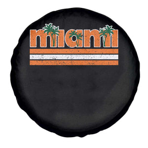 Miami Spare Tire Cover Florida FL Retro Vintage Weathered Athletic Sports TS10 Print Your Wear