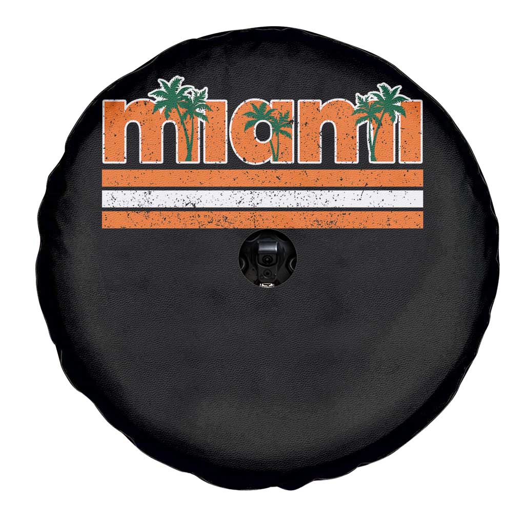 Miami Spare Tire Cover Florida FL Retro Vintage Weathered Athletic Sports TS10 Print Your Wear