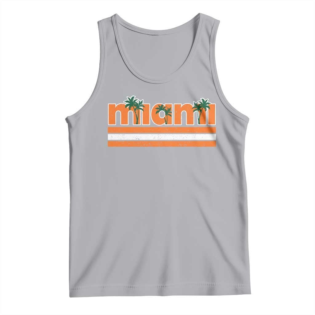 Miami Tank Top Florida FL Retro Vintage Weathered Athletic Sports TS10 Athletic Heather Print Your Wear
