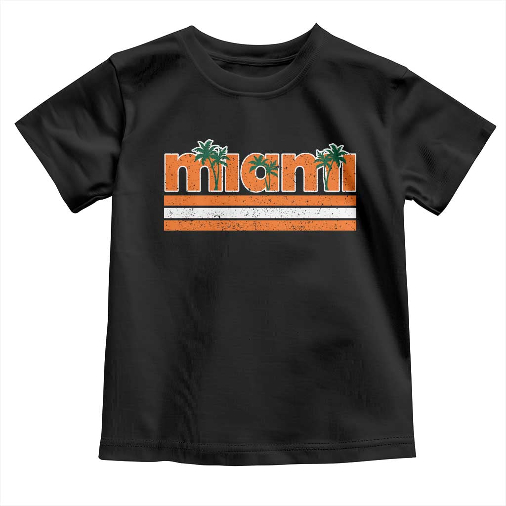 Miami Toddler T Shirt Florida FL Retro Vintage Weathered Athletic Sports TS10 Black Print Your Wear