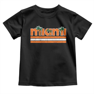 Miami Toddler T Shirt Florida FL Retro Vintage Weathered Athletic Sports TS10 Black Print Your Wear