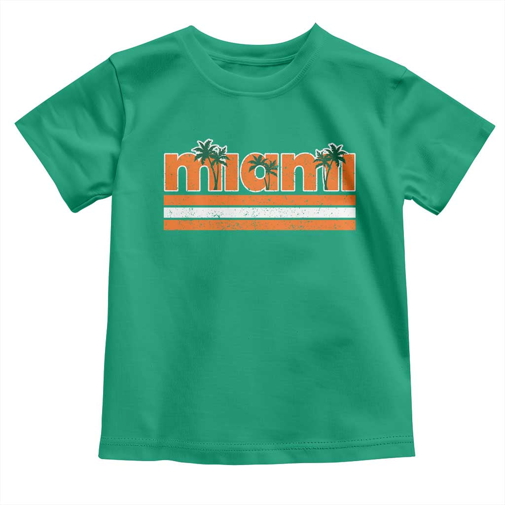 Miami Toddler T Shirt Florida FL Retro Vintage Weathered Athletic Sports TS10 Irish Green Print Your Wear