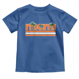 Miami Toddler T Shirt Florida FL Retro Vintage Weathered Athletic Sports TS10 Royal Blue Print Your Wear