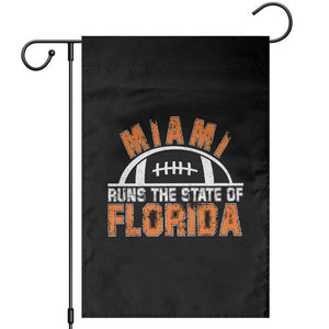 Miami Runs The State of Florida Dade County 305 Pride Garden Flag TS10 Black Print Your Wear