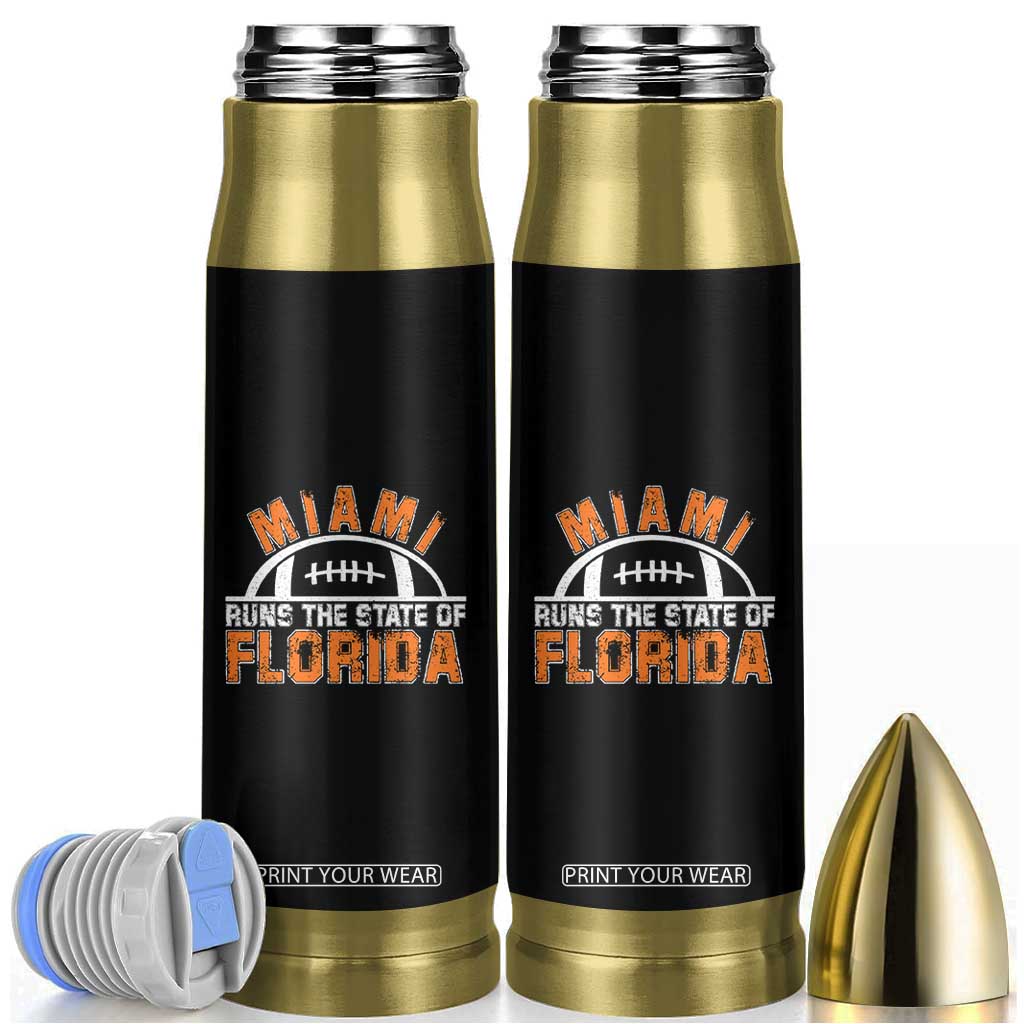 Miami Runs The State of Florida Dade County 305 Pride Bullet Tumbler TS10 Black Print Your Wear