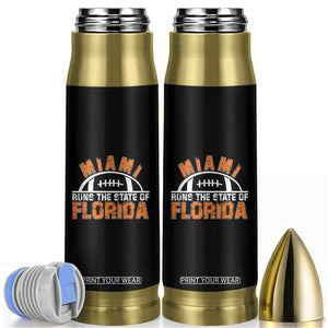 Miami Runs The State of Florida Dade County 305 Pride Bullet Tumbler TS10 Black Print Your Wear