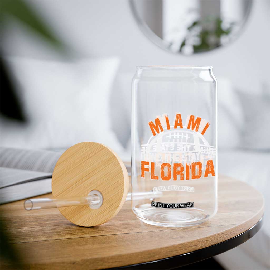 Miami Runs The State of Florida Dade County 305 Pride Glass Can TS10 Print Your Wear