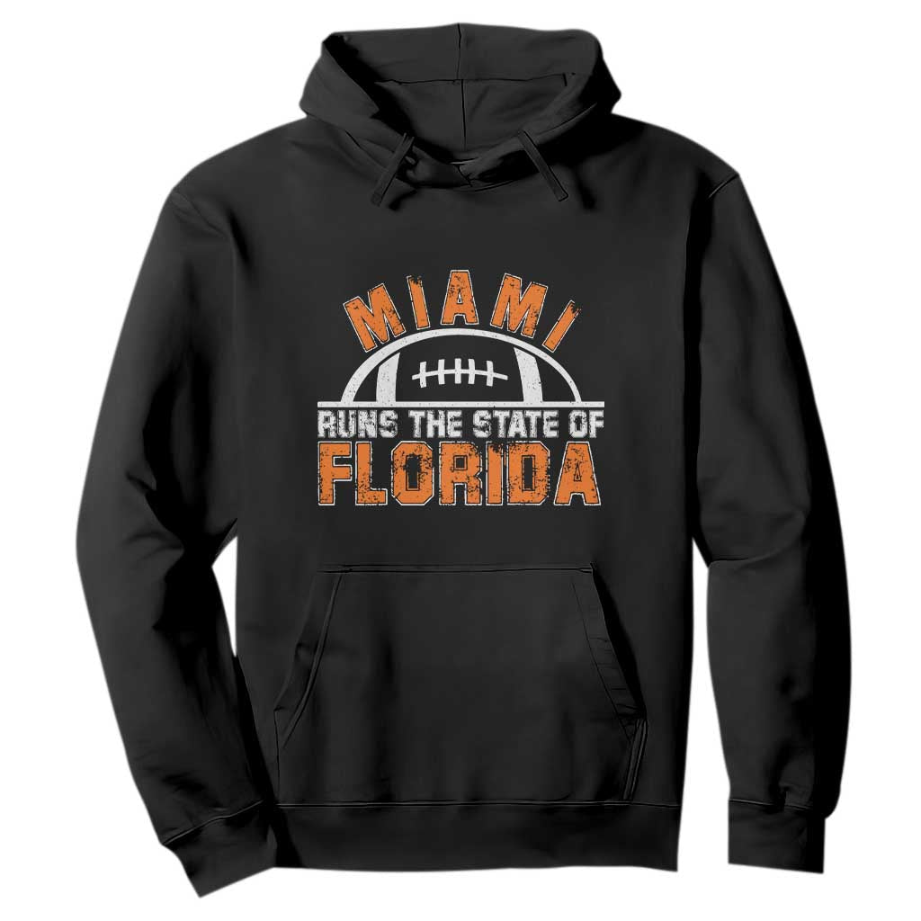 Miami Runs The State of Florida Dade County 305 Pride Hoodie TS10 Black Print Your Wear