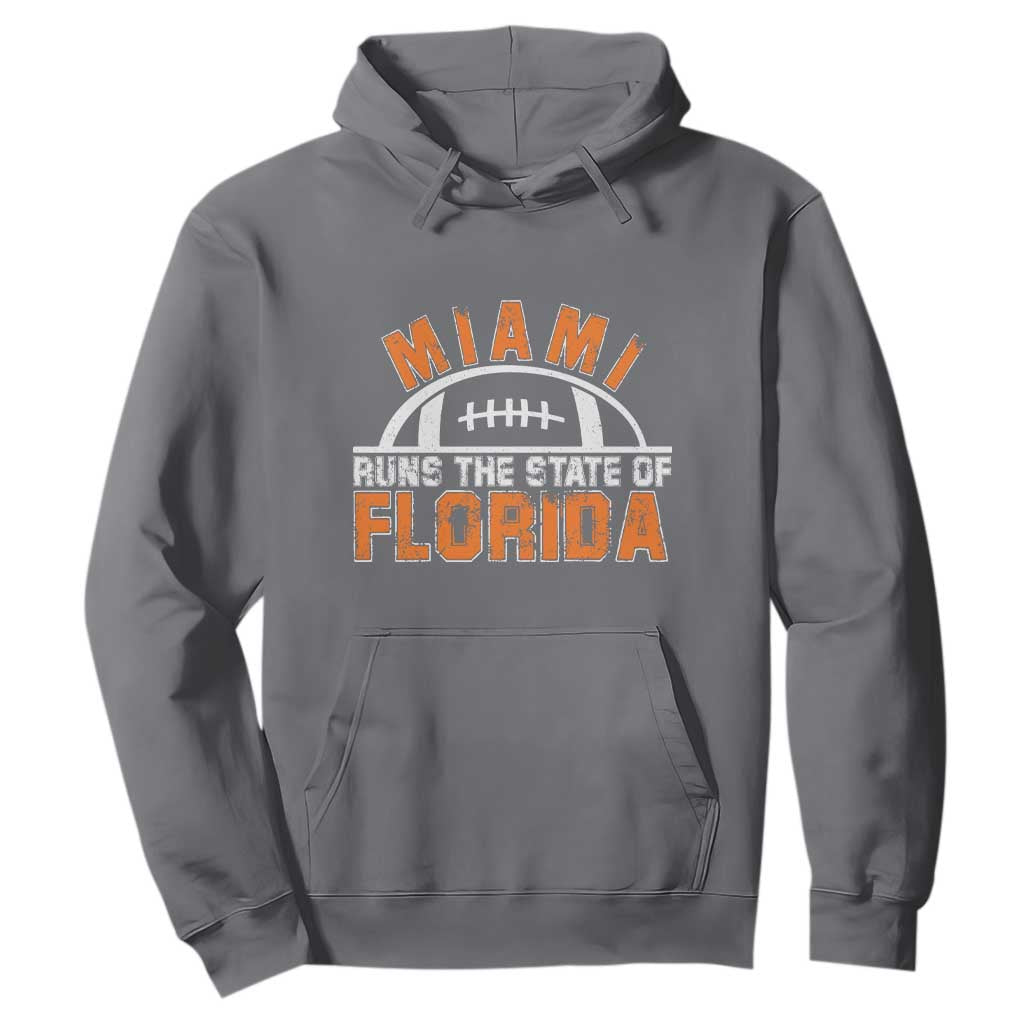 Miami Runs The State of Florida Dade County 305 Pride Hoodie TS10 Charcoal Print Your Wear