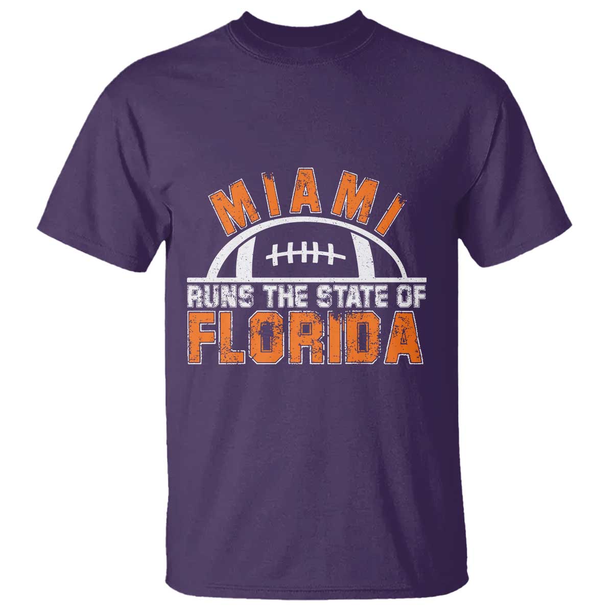 Miami Runs The State of Florida Dade County 305 Pride T Shirt TS10 Purple Print Your Wear