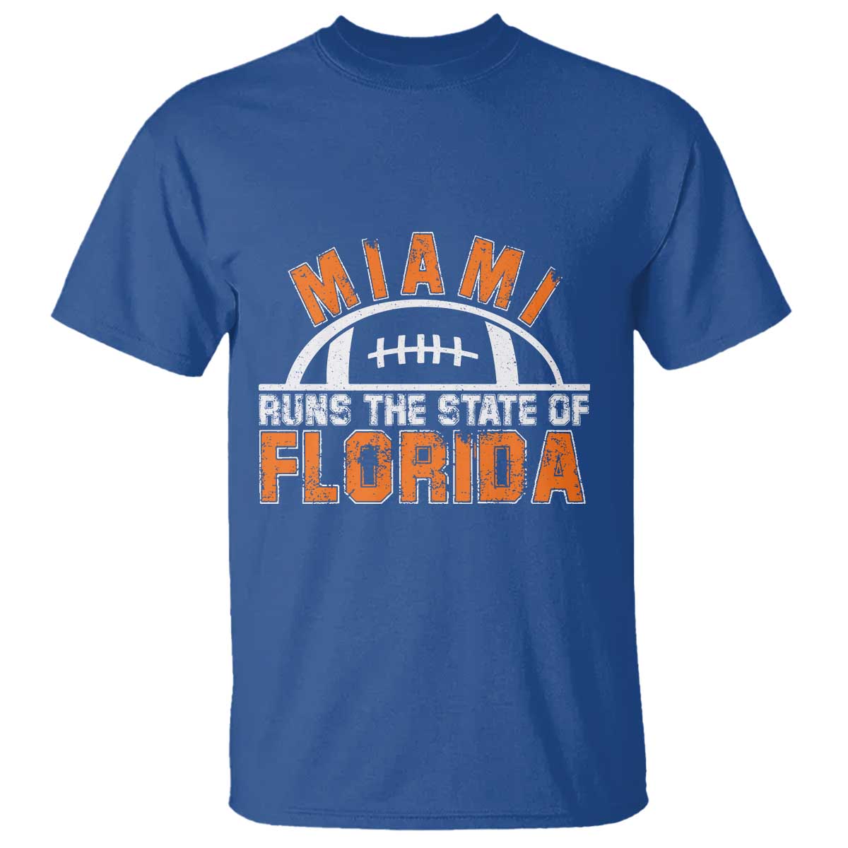Miami Runs The State of Florida Dade County 305 Pride T Shirt TS10 Royal Blue Print Your Wear