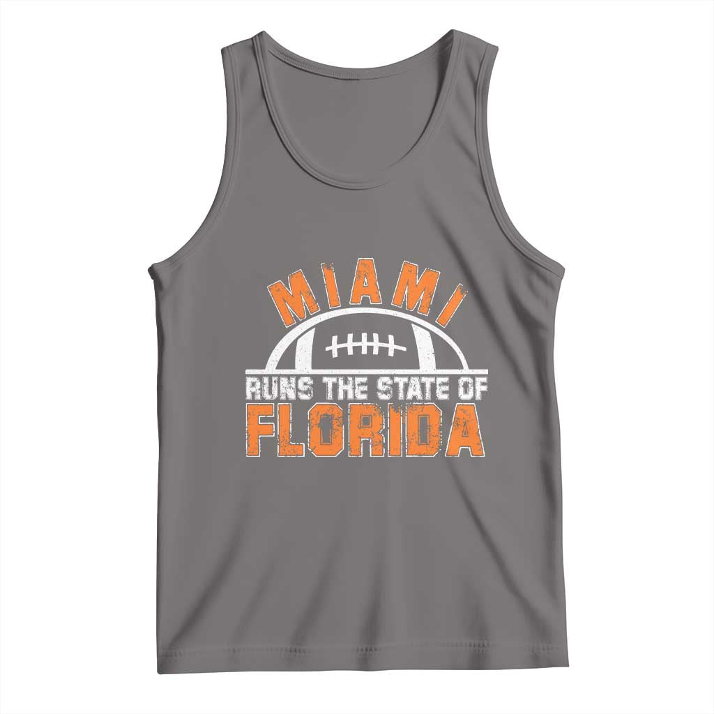 Miami Runs The State of Florida Dade County 305 Pride Tank Top TS10 Deep Heather Print Your Wear