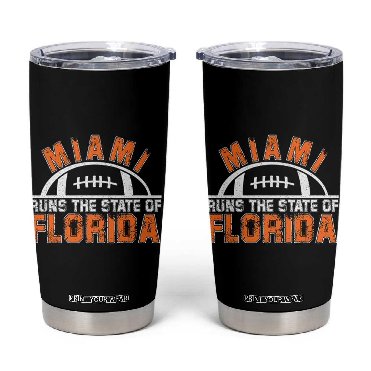 Miami Runs The State of Florida Dade County 305 Pride Tumbler Cup TS10 Black Print Your Wear
