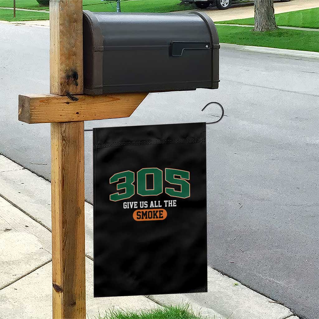 Miami 305 Give Us All The Smoke Garden Flag Vintage Athletic Sports Florida FL TS10 Print Your Wear