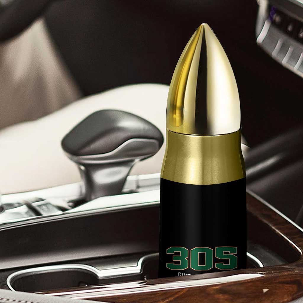 Miami 305 Give Us All The Smoke Bullet Tumbler Vintage Athletic Sports Florida FL TS10 Print Your Wear