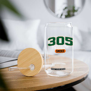 Miami 305 Give Us All The Smoke Glass Can Vintage Athletic Sports Florida FL TS10 Print Your Wear