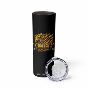 Boston Ice Hockey Skinny Tumbler Retro Fear The Bear Funny Sarcastic Saying TS10 Print Your Wear