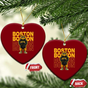 Retro Boston Ice Hockey Ceramic Ornament Fear The Bear TS10 Print Your Wear