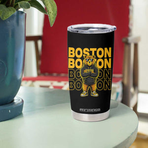 Retro Boston Ice Hockey Tumbler Cup Fear The Bear TS10 Print Your Wear