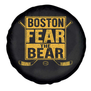 Boston Ice Hockey Spare Tire Cover Fear The Bear TS10 Print Your Wear