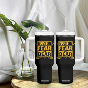 Boston Ice Hockey Tumbler With Handle Fear The Bear TS10 Print Your Wear