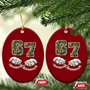 Funny Six Seven 6 7 Meme Ceramic Ornament Gen Alpha Slang 6 7 Hands Camo Boy Girl TS10 Print Your Wear