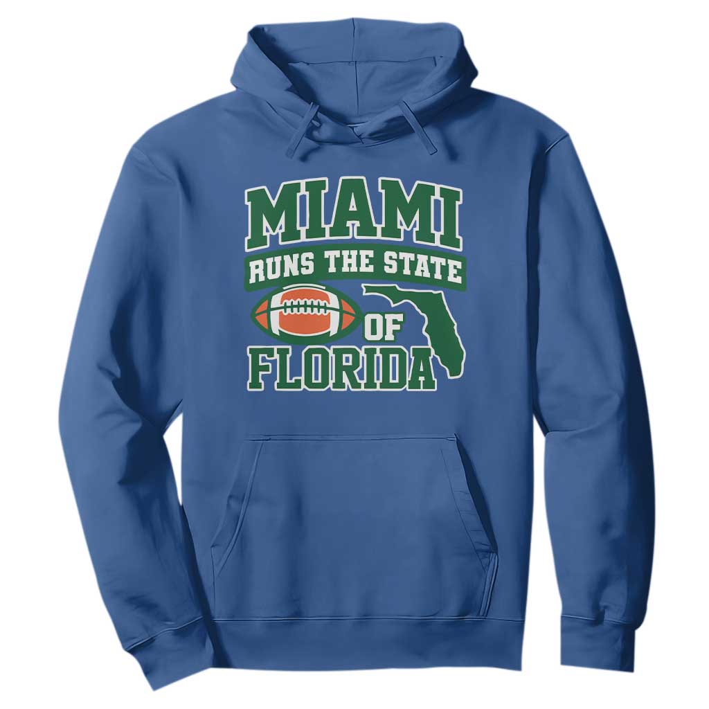 Miami Hoodie Runs The State of Florida Dade County 305 Pride TS10 Royal Blue Print Your Wear