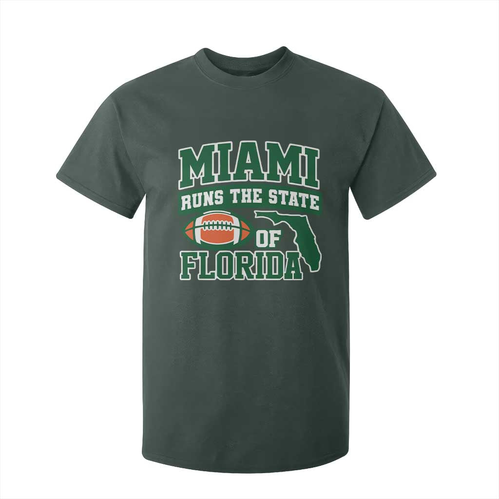 Miami T Shirt For Kid Runs The State of Florida Dade County 305 Pride TS10 Dark Forest Green Print Your Wear