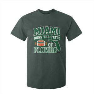 Miami T Shirt For Kid Runs The State of Florida Dade County 305 Pride TS10 Dark Forest Green Print Your Wear
