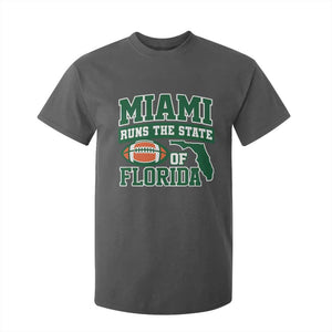 Miami T Shirt For Kid Runs The State of Florida Dade County 305 Pride TS10 Dark Heather Print Your Wear