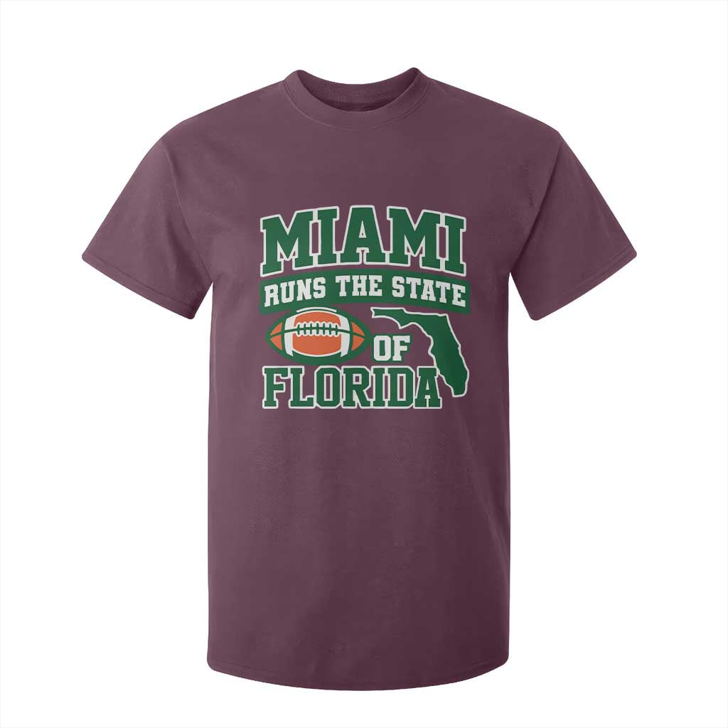 Miami T Shirt For Kid Runs The State of Florida Dade County 305 Pride TS10 Maroon Print Your Wear