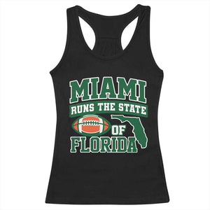 Miami Racerback Tank Top Runs The State of Florida Dade County 305 Pride TS10 Black Print Your Wear
