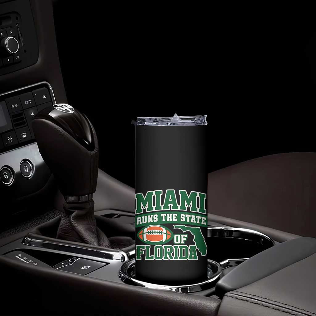 Miami Skinny Tumbler Runs The State of Florida Dade County 305 Pride TS10 Print Your Wear