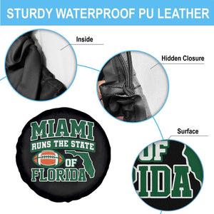 Miami Spare Tire Cover Runs The State of Florida Dade County 305 Pride TS10 Print Your Wear